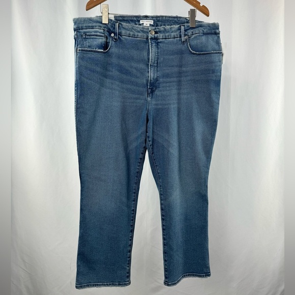 NWT‎ Good American Good Curve Straight Jeans in Blue858 Size 20 - Picture 5 of 13